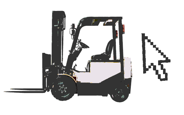 Forklift and cursor